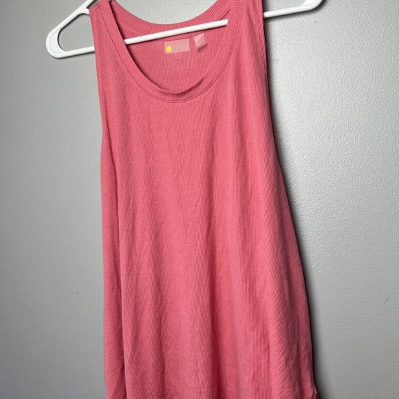 Zella Women's Splits Ribbed Tank Top NEW Size XXL Pink - Picture 1 of 8